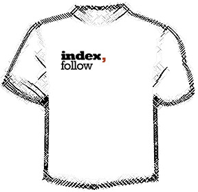 Nerd-T-Shirt: index, follow
